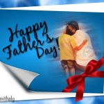 Boy Wishing Father’s Day To His Dad In Telugu